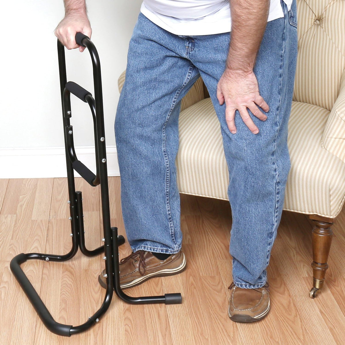 Black Metal Chair Stand Assist W6624