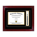 16 x 12 Tall Diploma Frame with Tassel and Double Matting Cherry S27573