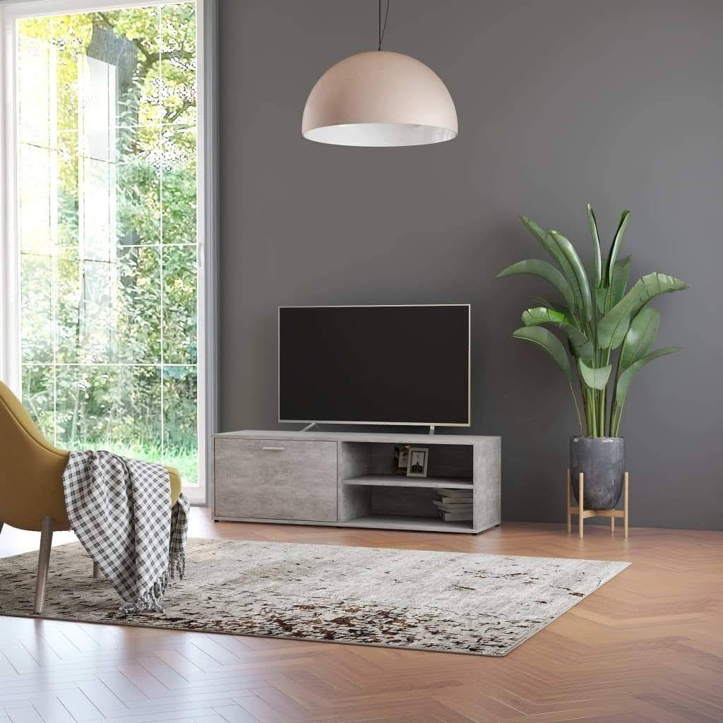 Concrete Gray TV Cabinet Chipboard H66576