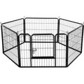 6-Panel Heavy Duty Pet Playpen, Black R1125