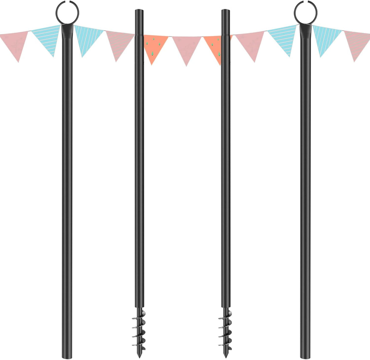 String Light Poles with Hooks 2PCS X500620