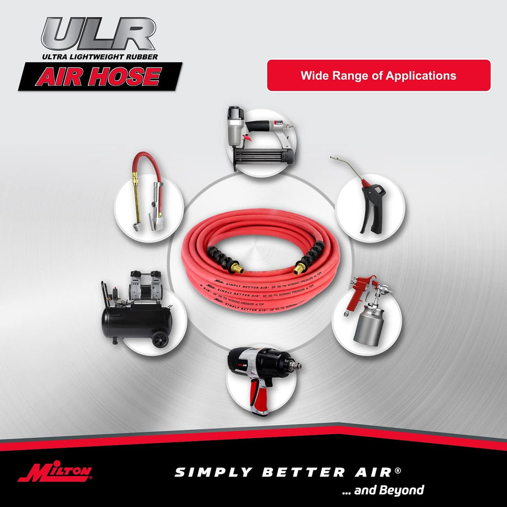 50 ft. x 3/8 ID Ultra Lightweight Rubber Air Hose, Pack of 2 N302752
