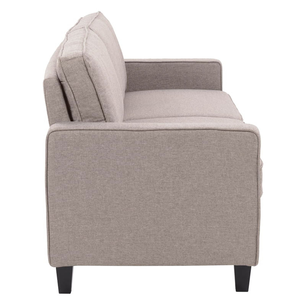 Taupe Brown Fabric Three Seater Sofa P5251