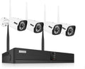 4pcs 1080P Bullet IP Cameras 8CH NVR CCTV Surveillance System Y4959