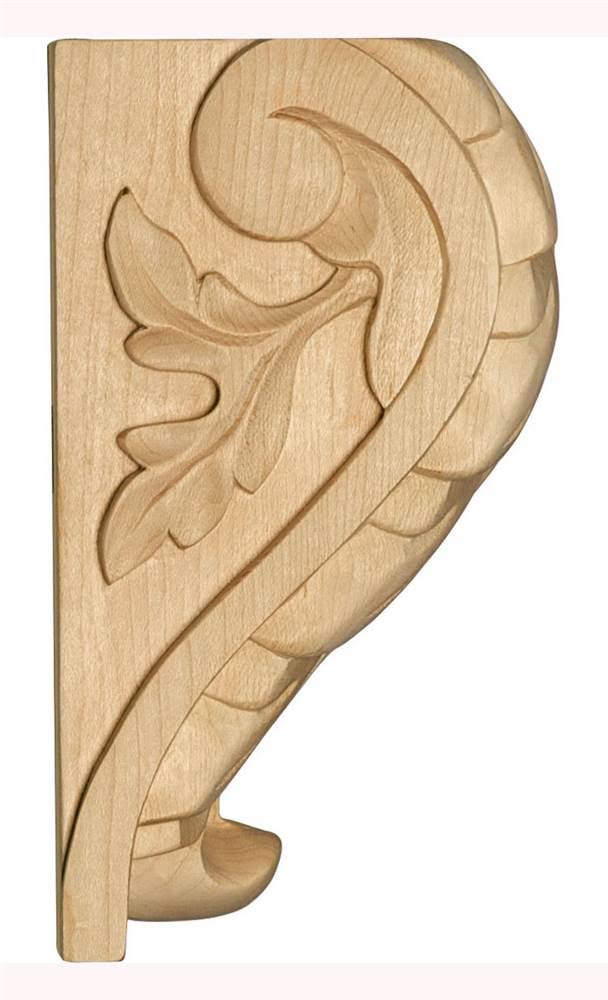 Alder Extra Large Acanthus Leaf Block Corbel L1766