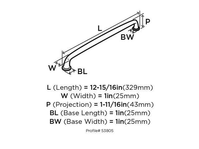 Oil-Rubbed Bronze Appliance Pull E214