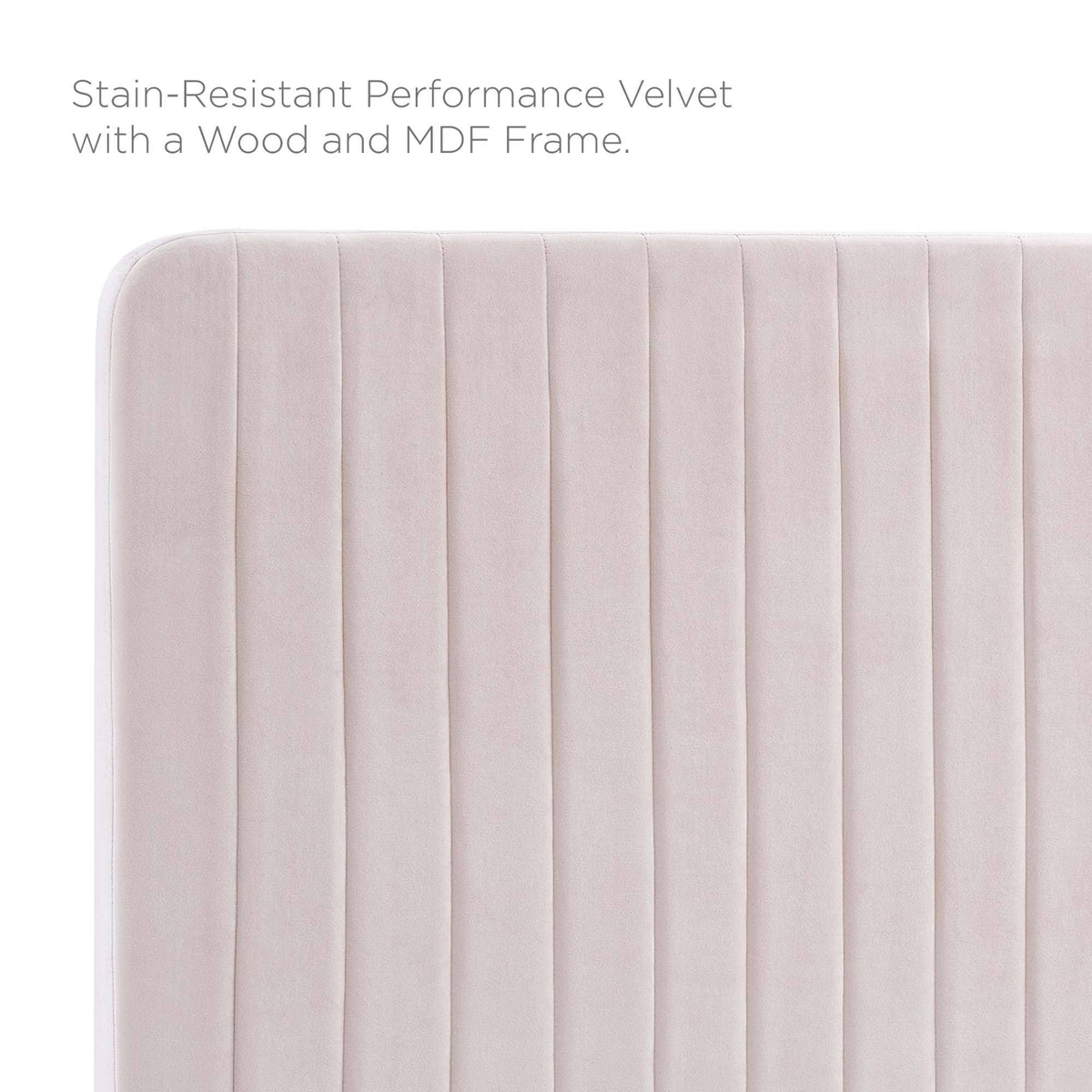 Navy Performance Velvet King/California King Headboard N9879