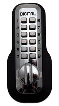 Mechanical Keyless Deadbolt Lock; Bright Chrome (Grey) W10202