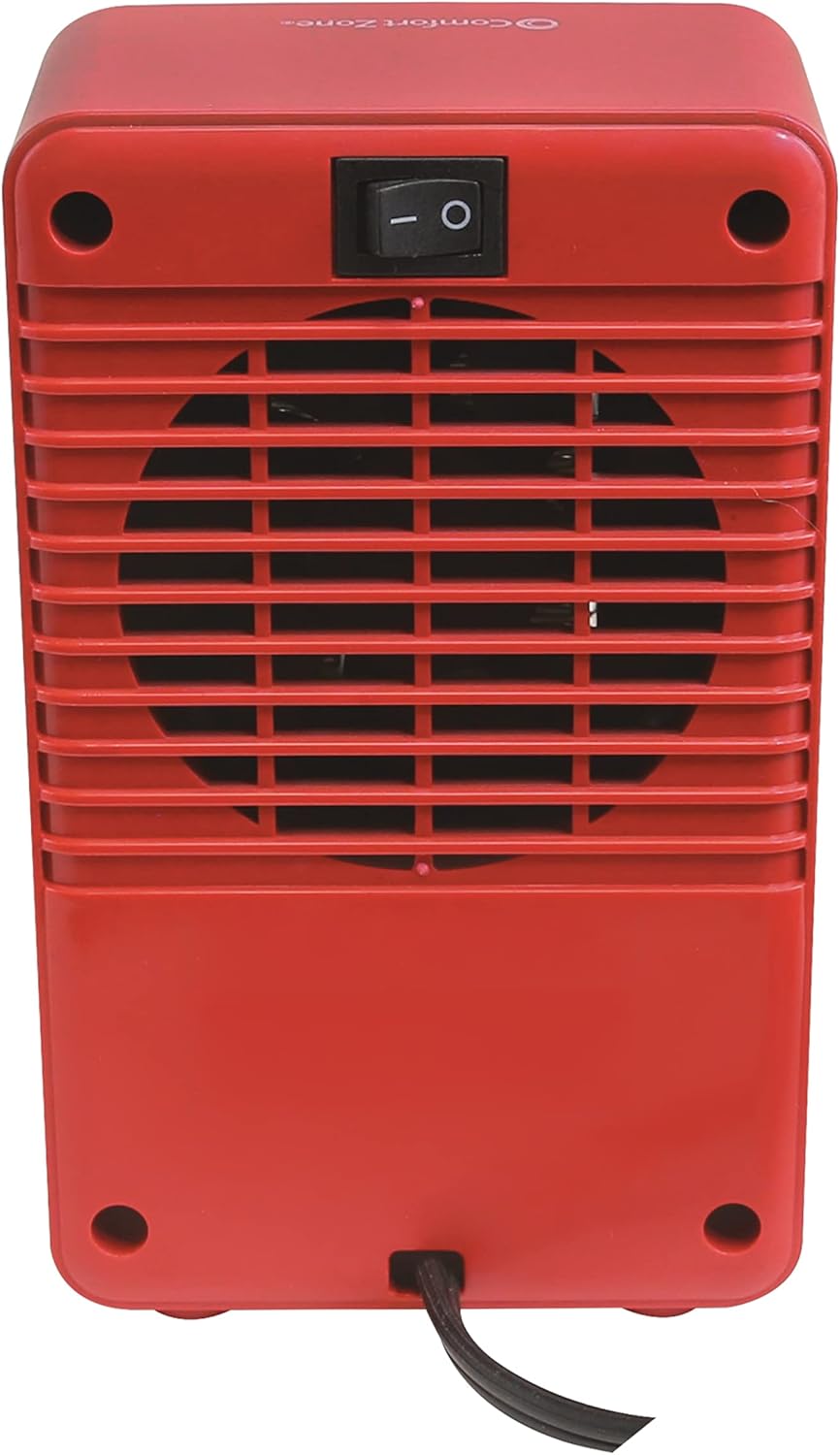 Red 200 Watt Portable Ceramic Desktop Heater W147394