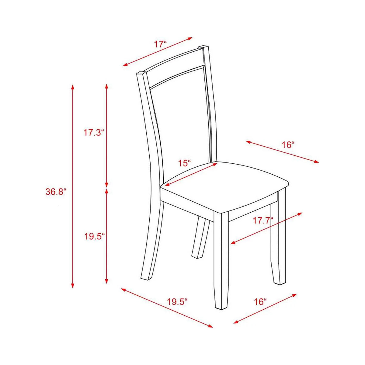 7-Piece Wood Dining Set I282