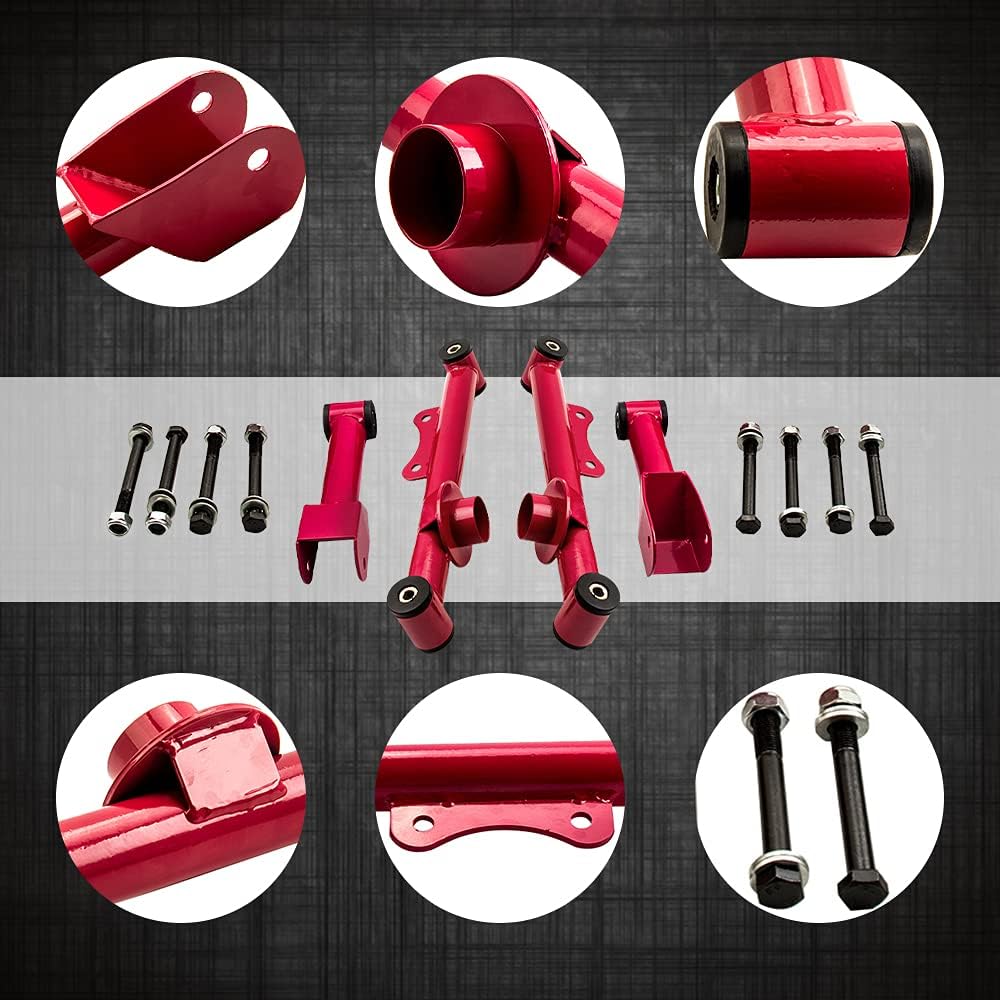 Rear Upper Lower Tubular Control Arm Kit with Hardware N917285