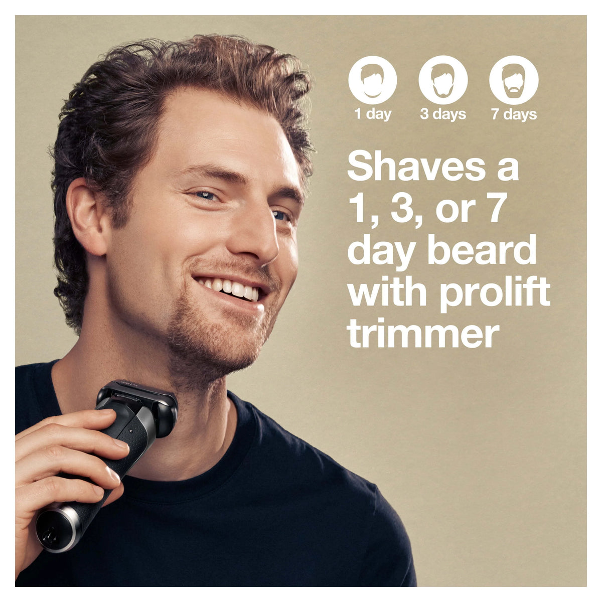 Rechargeable Wet Dry Electric Shaver with Clean Station L703605