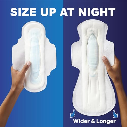 Size 2 Long Super Absorbency Unscented Maxi Pads with Wings, 60 Count A638