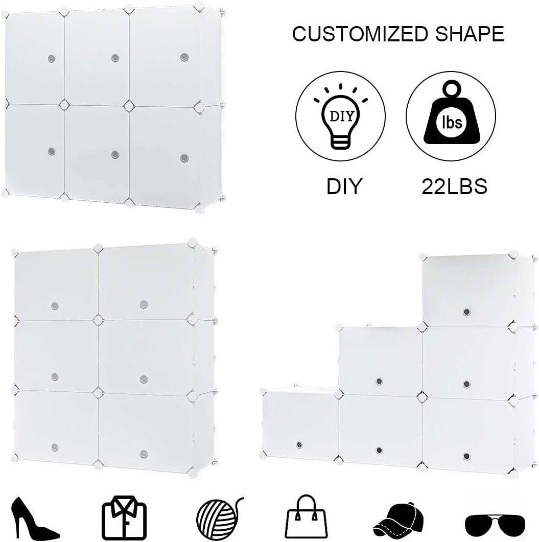Portable 72 Pair Shoe Rack Organizer White F661788