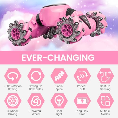 2.4GHz 4WD Gesture Sensing RC Stunt Car with LED Lights P657461