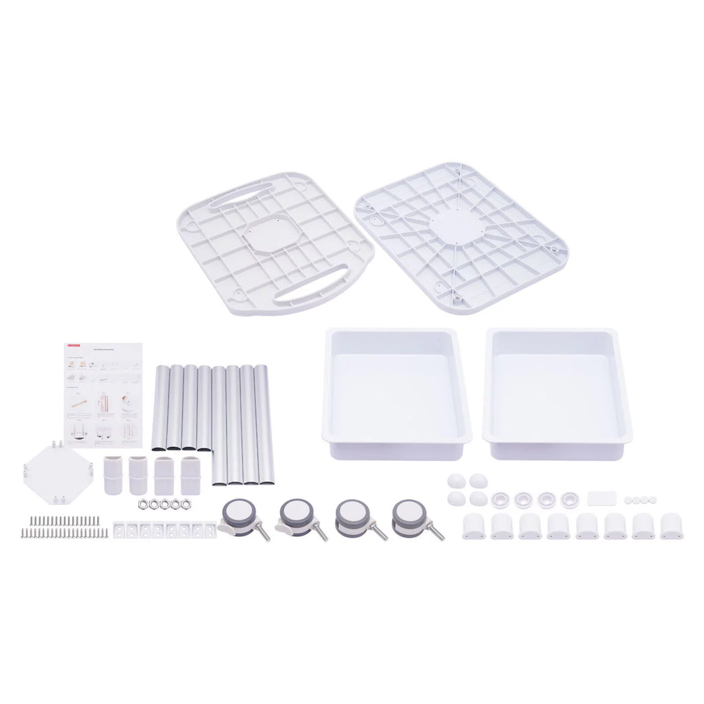4 Layers Tray Rolling Cart with Wheels X718