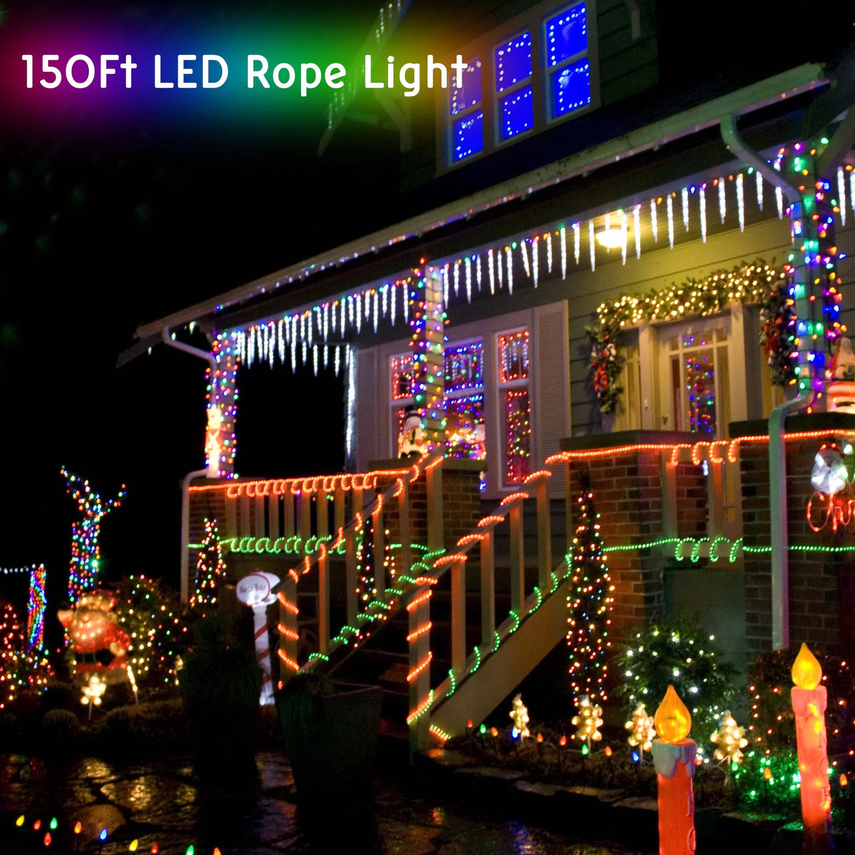150Ft Blue Waterproof Rope Light J531696