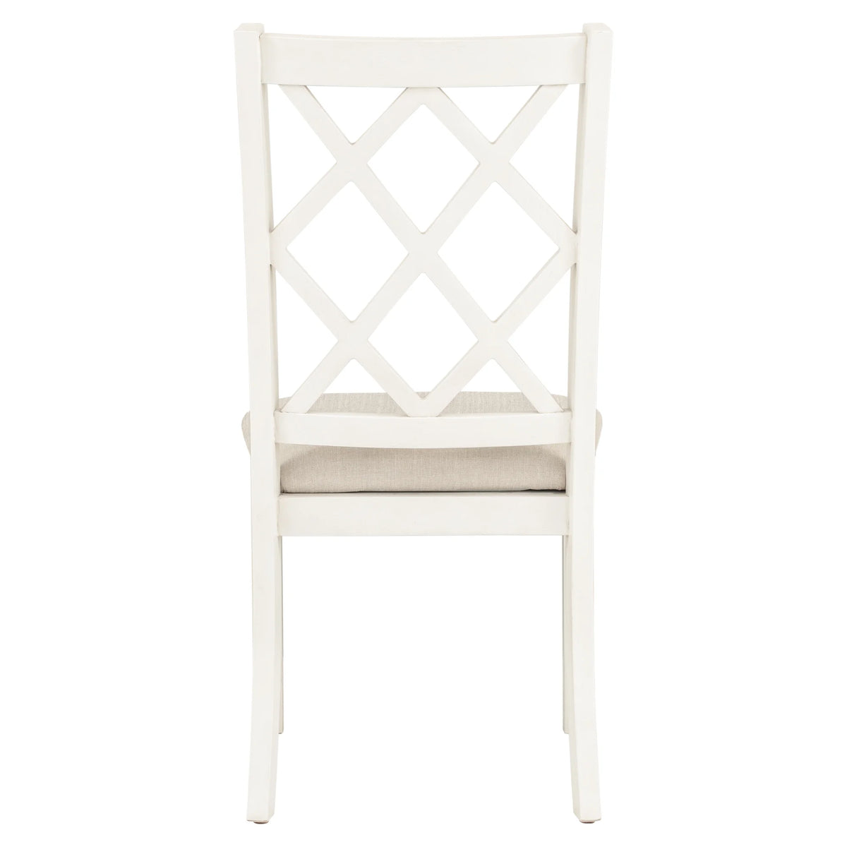 Beige Solid Wood Upholstered Dining Chairs, Set of 4 A362796