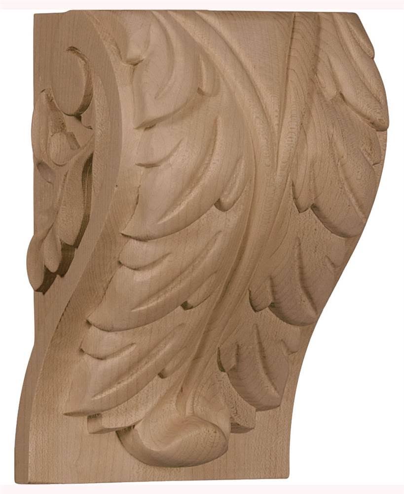 Alder Extra Large Acanthus Leaf Block Corbel L1766
