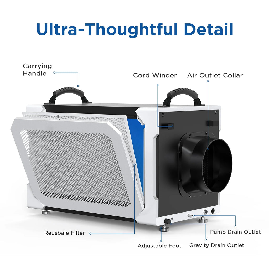 235 Pints Commercial Dehumidifier with Pump and Drain Hose C979