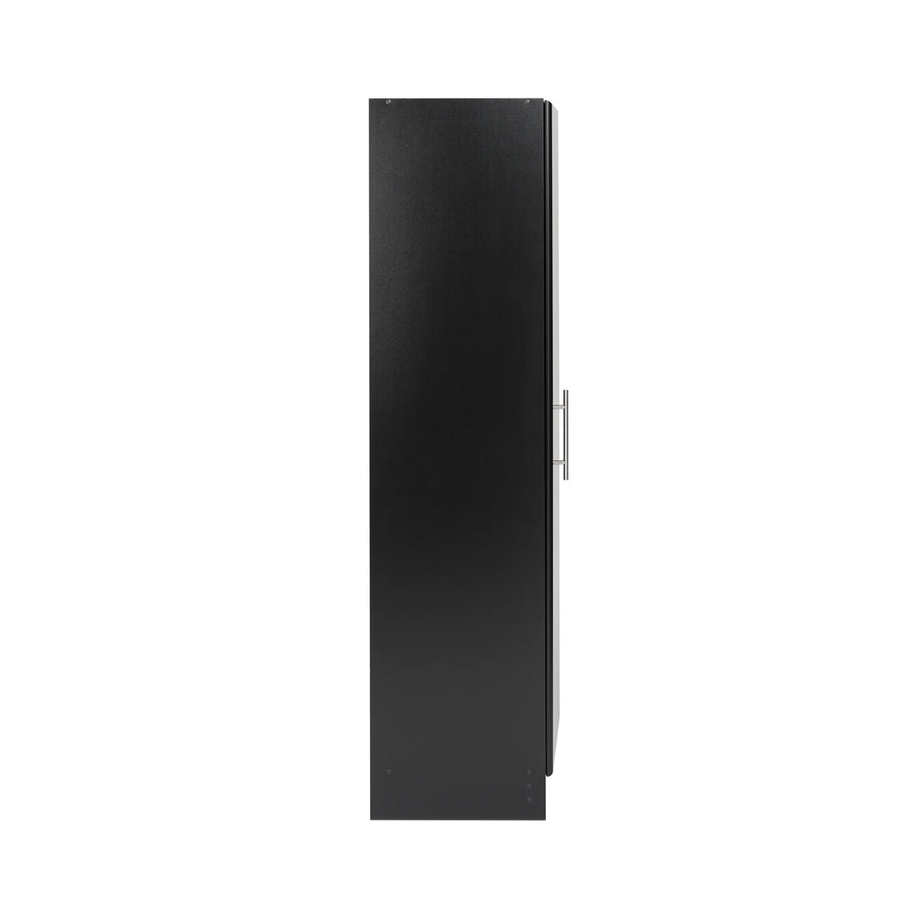 Black 16" Storage Cabinet with 2 Adjustable Shelves F599