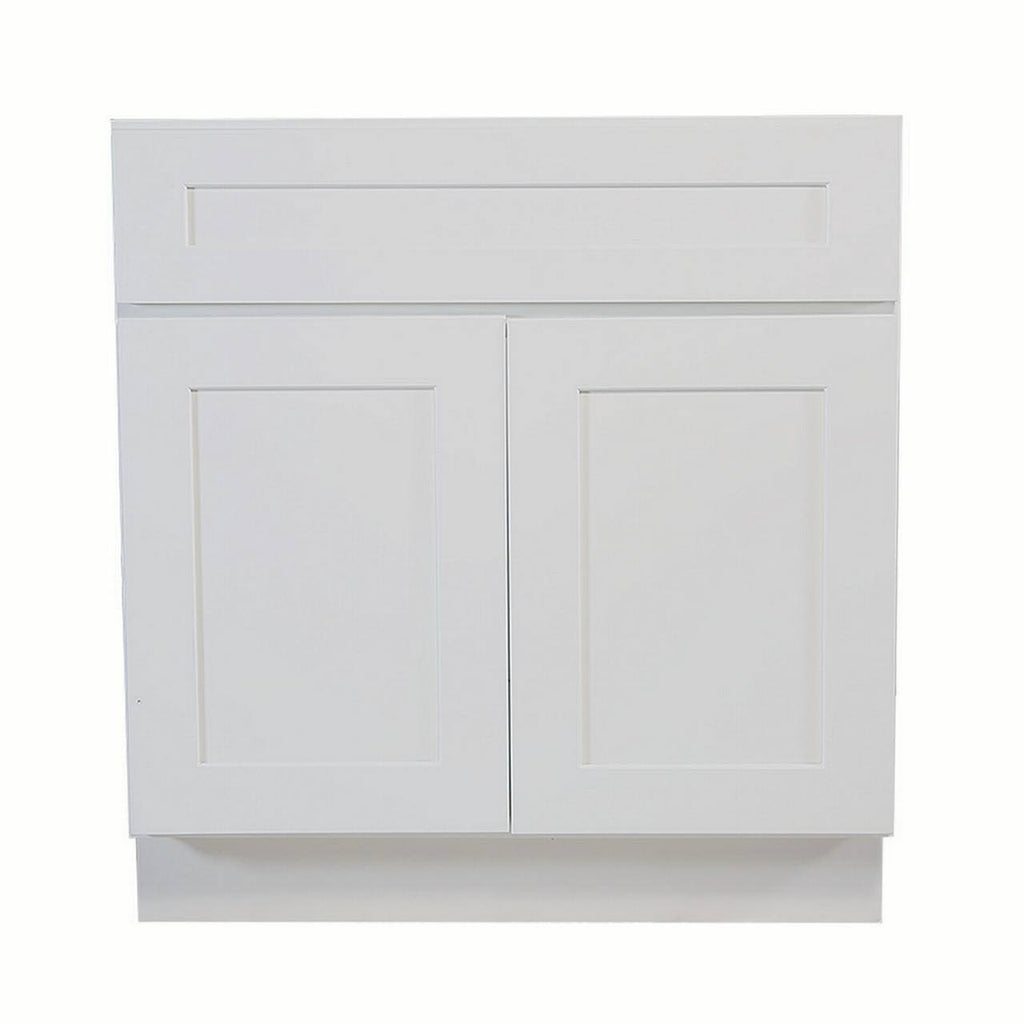 White Shaker Sink Base Cabinet G310