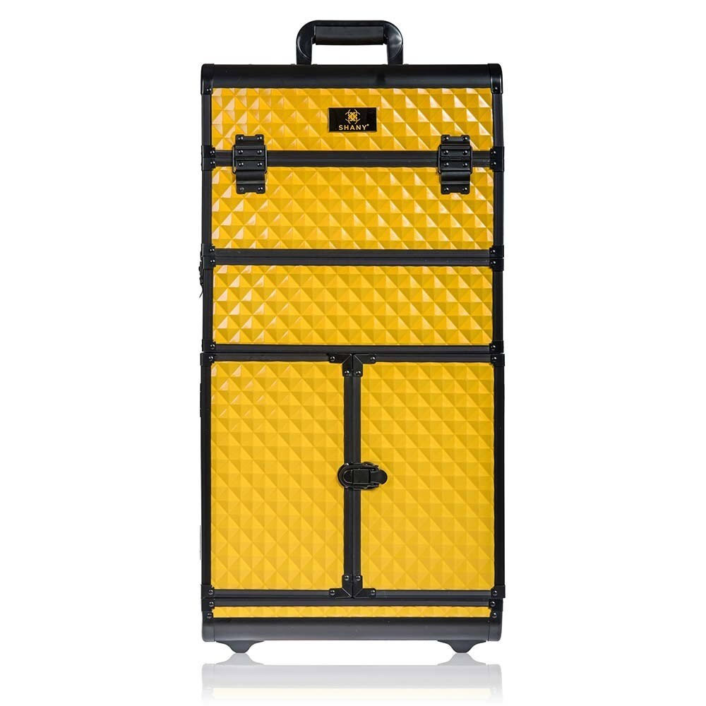 Gold Rolling Train Case Trolley Case P7913