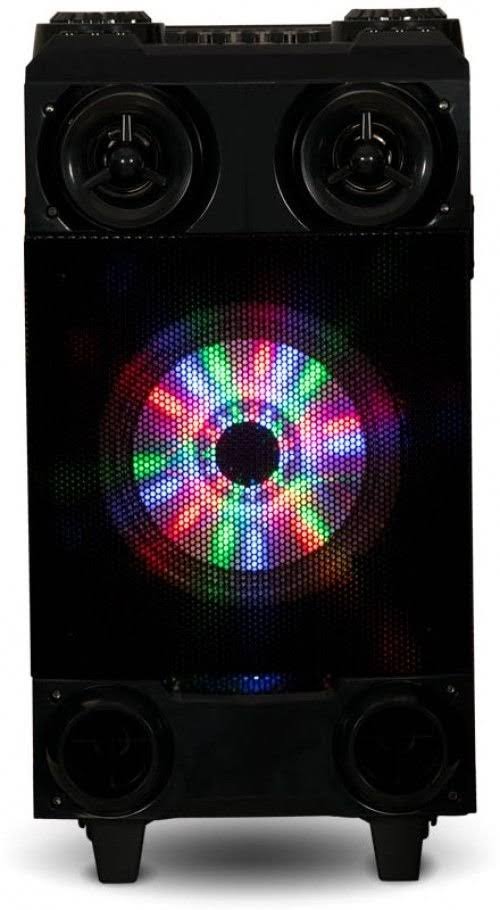 Portable Bluetooth Speaker with LED Display and Wireless Mic D92463