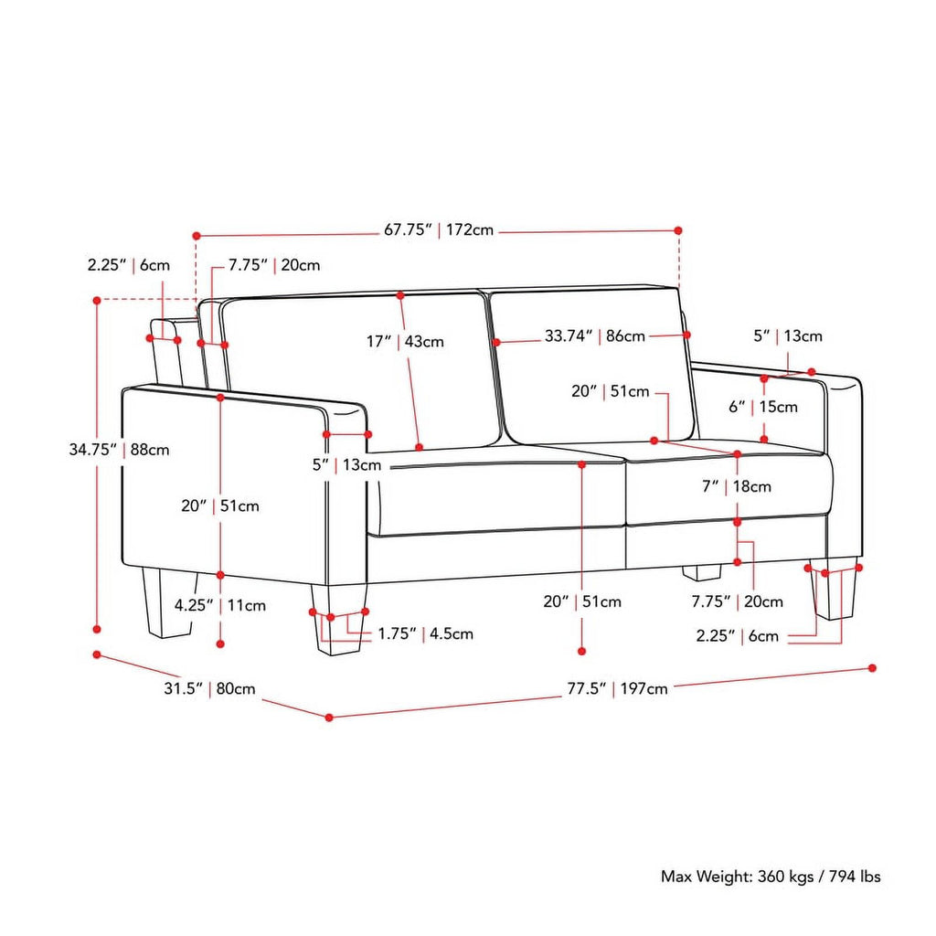 Taupe Brown Fabric Three Seater Sofa P5251