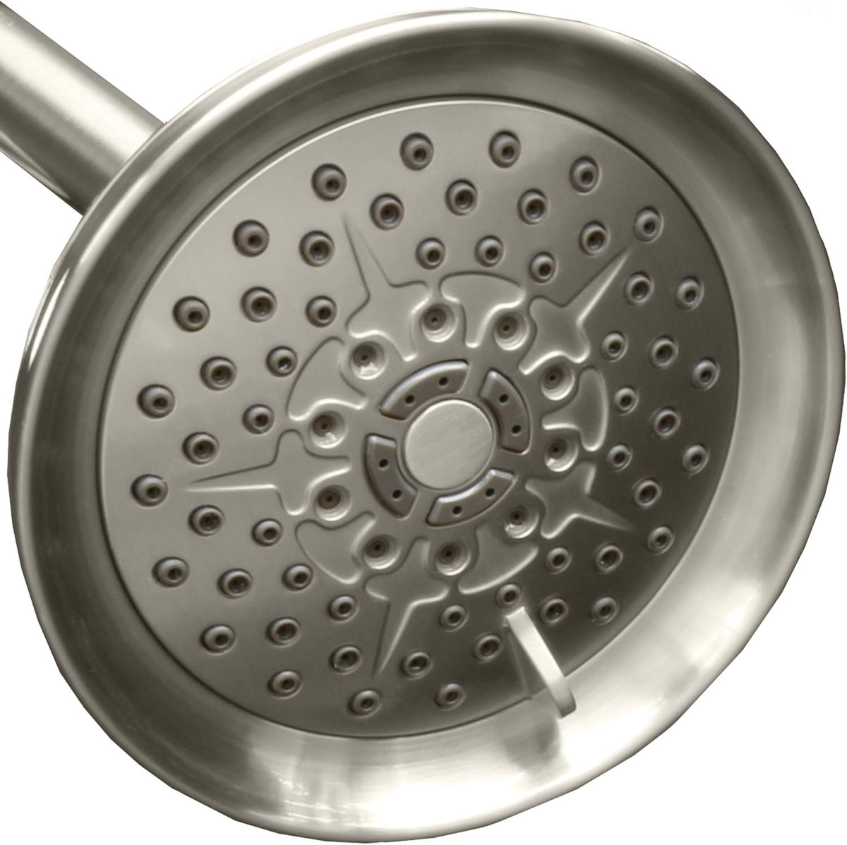 Brushed Nickel 5 inch Adjustable High Pressure Shower Head, Pack of 2 L175