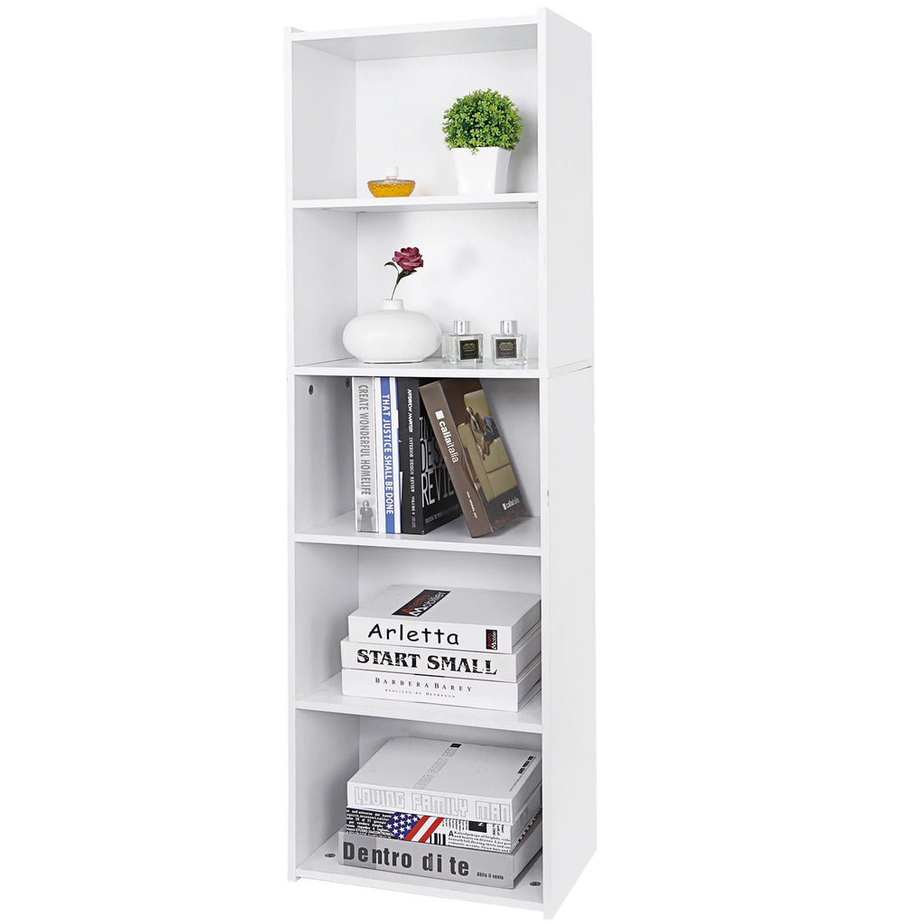 5 Tier Bookcase Bookshelf Storage Organizer M861636