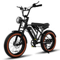 Black 20" 4.0 Fat Tire Electric Bike with 48V 15Ah Battery O426586
