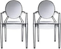 Set of 2 Smoke Arm Chair N972