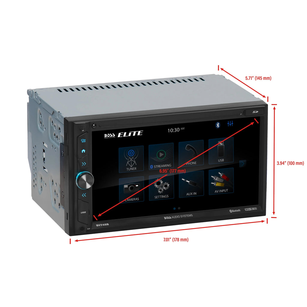 6.95 inch Double Din Touchscreen Bluetooth Car Stereo System W636300
