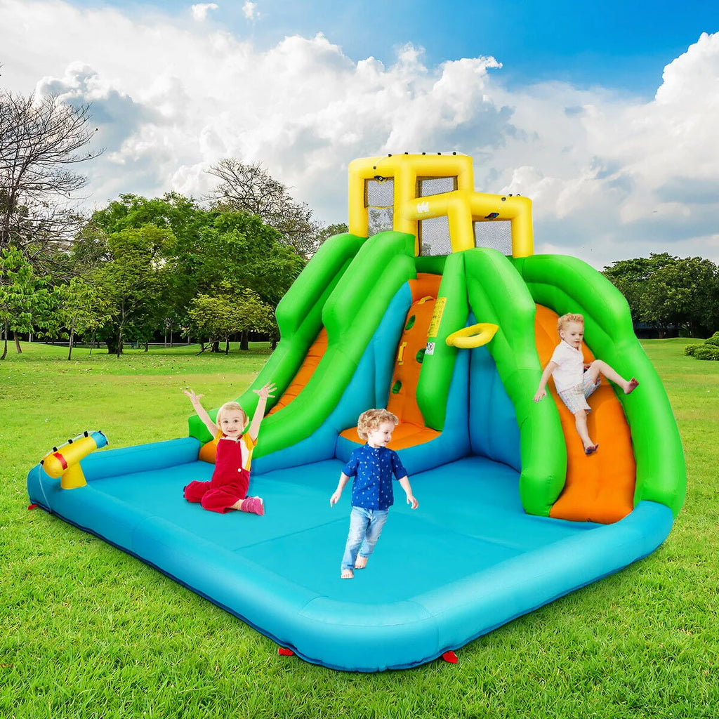 Inflatable Bounce House with 2 Slide and Climbing Wall B77448