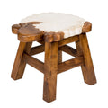 Hand Carved Acacia Hardwood Decorative Short Stool T94131