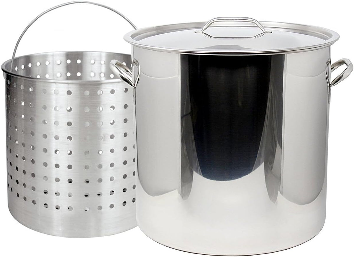 13-Gal 16" Stainless Steel Stock Pot with Lid N4101
