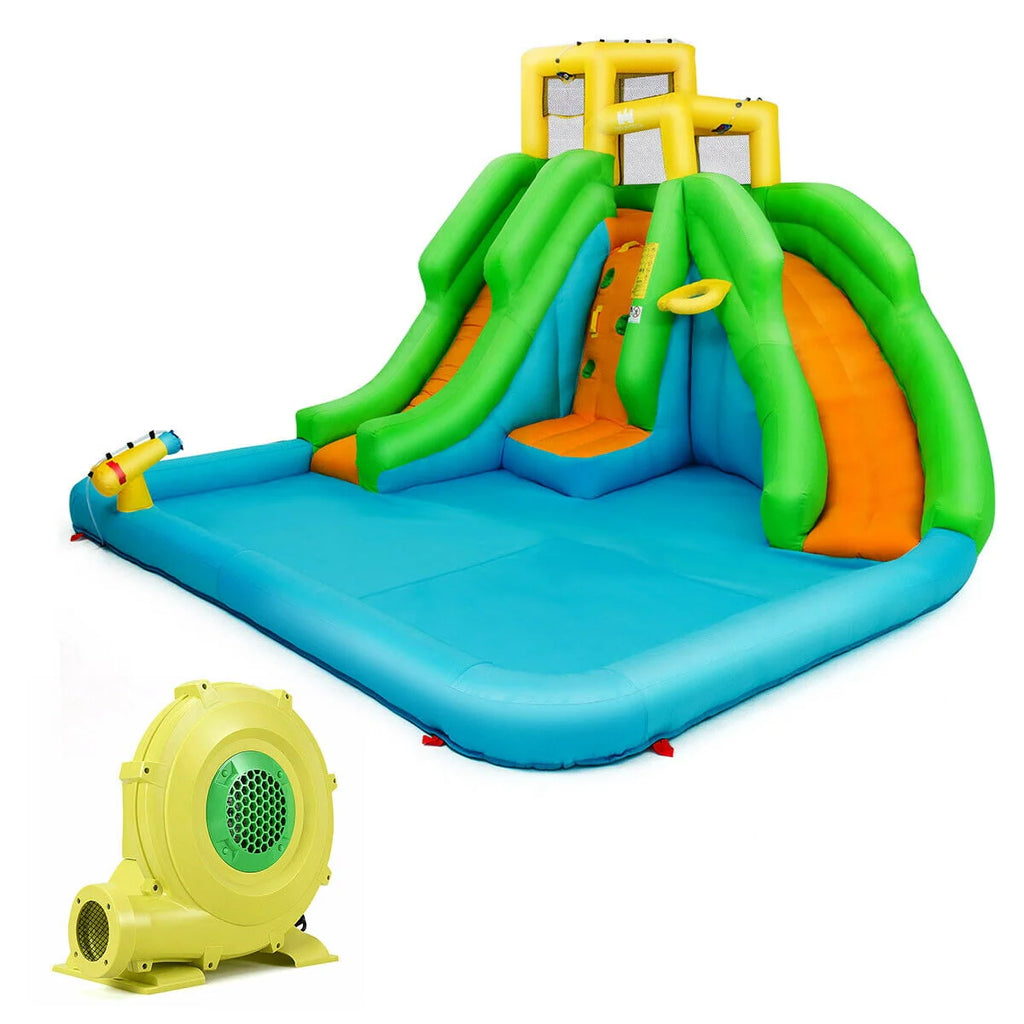 Inflatable Bounce House with 2 Slide and Climbing Wall B77448