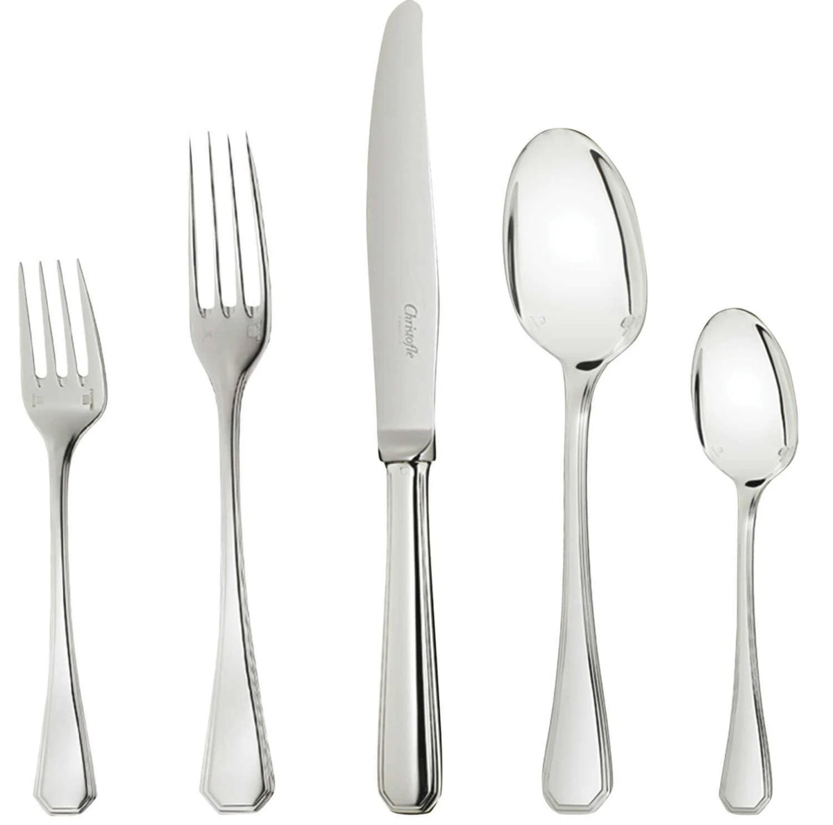 Silver Plated 5-Piece Dinner Setting Q4139