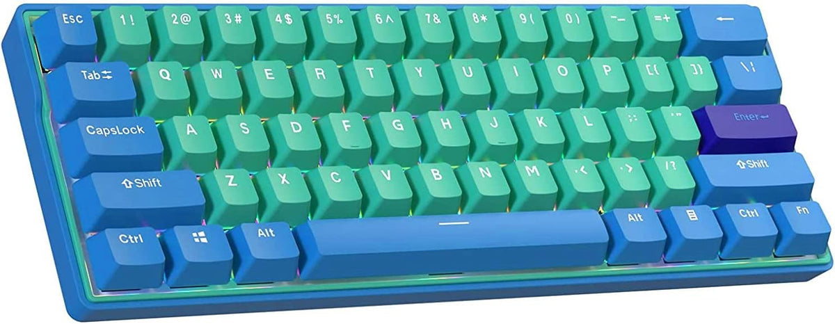 60 Percent Wireless Mechanical Keyboard with Cherry MX Blue Switch Z5275