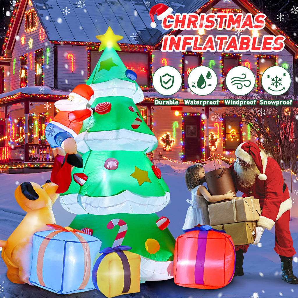 7FT Christmas Inflatables Santa Claus Blow Up Decor K565