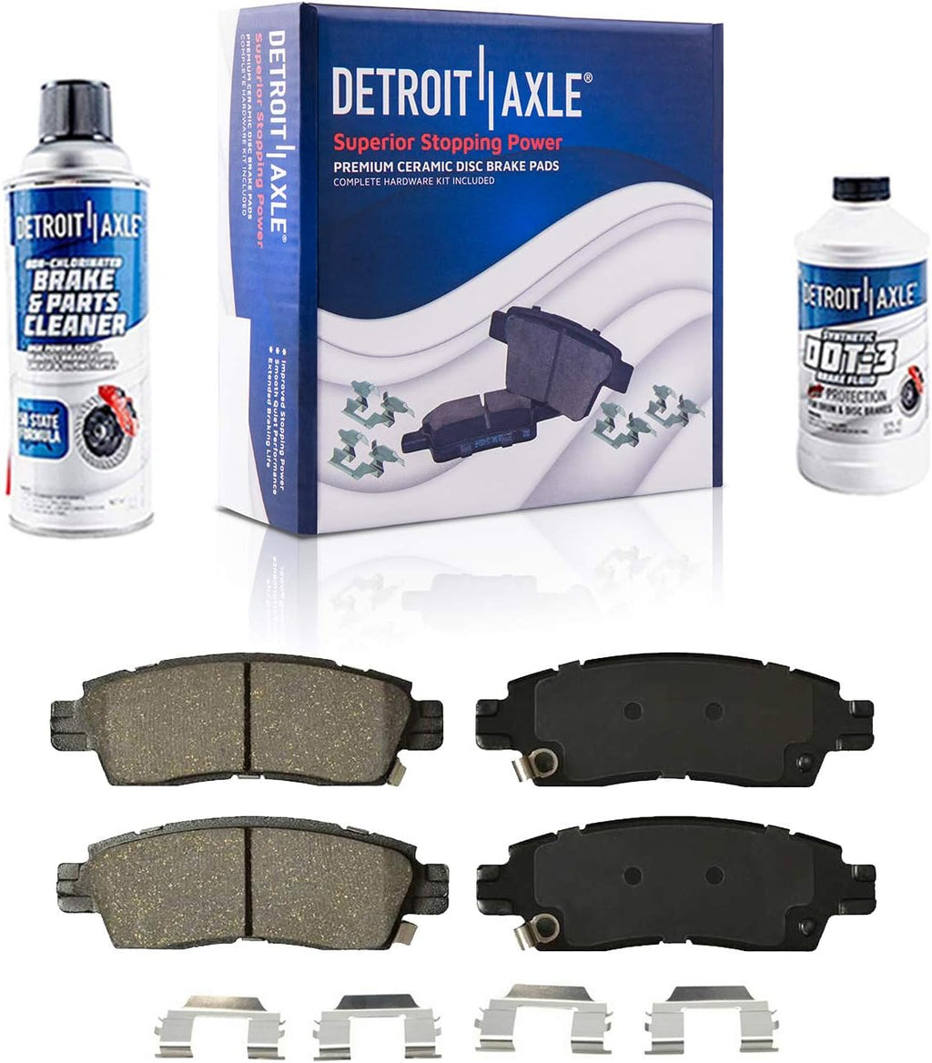 Pair Rear Disc Rotors with Brake Pads Replacement 6pc Set X7694