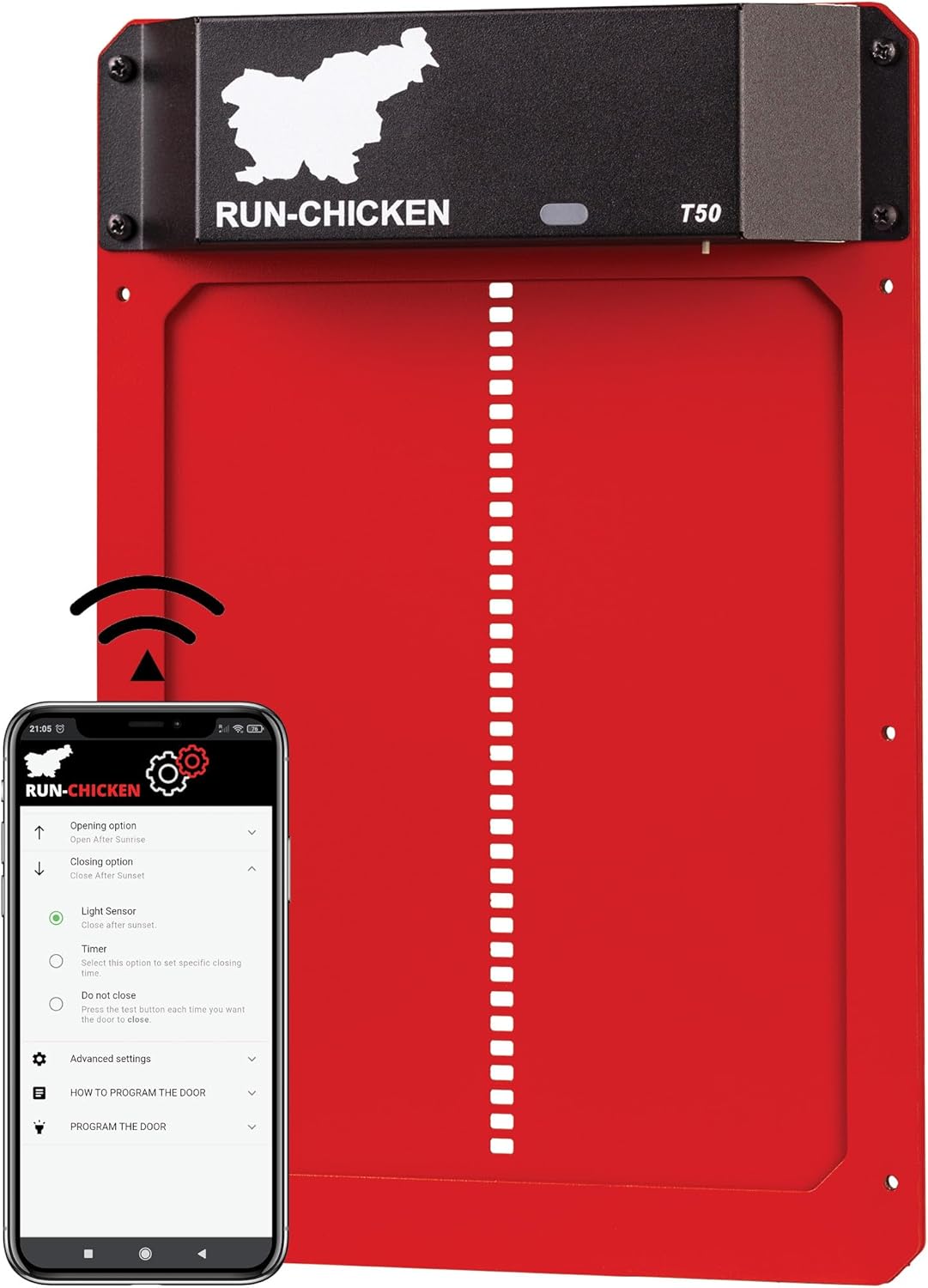 Red Chicken Door B272363
