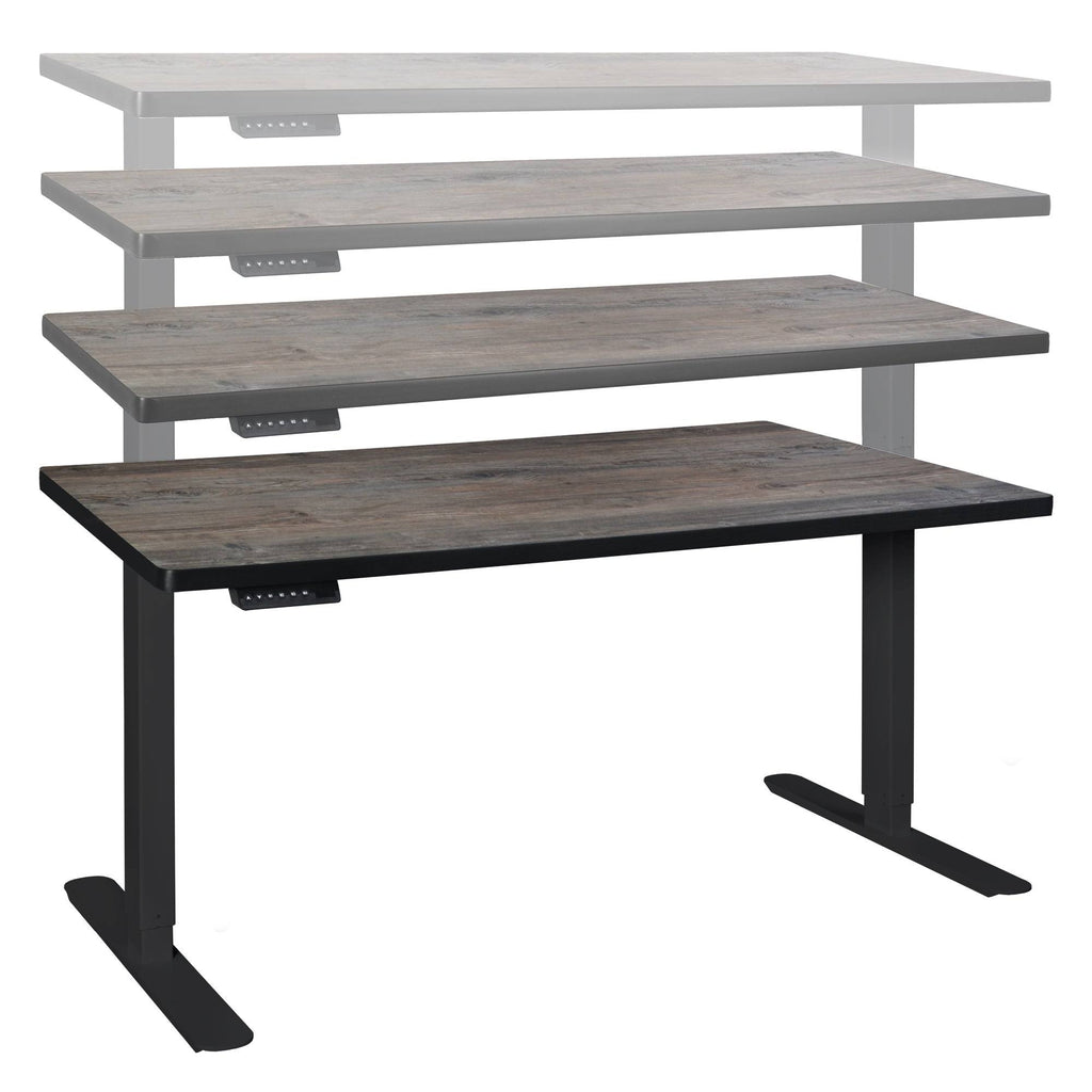 Height Adjustable Power Base for 48-72x22 Table Tops Grey A9357