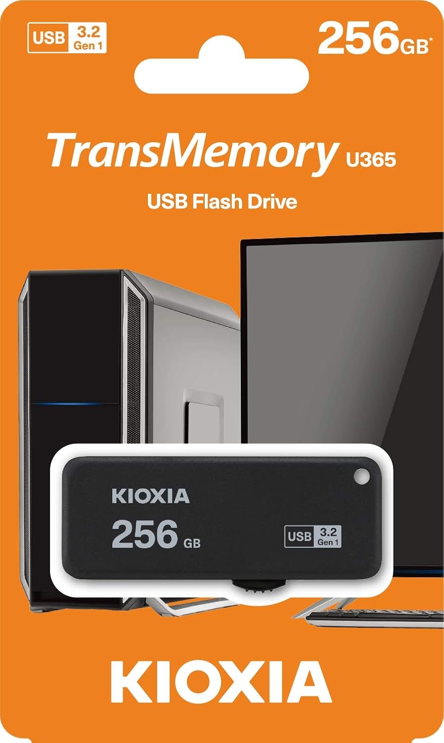 256GB USB3.2 Flash Drive Black Pack of 2 O20104