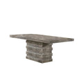 85" Rectangular Wood Dining Table Y463