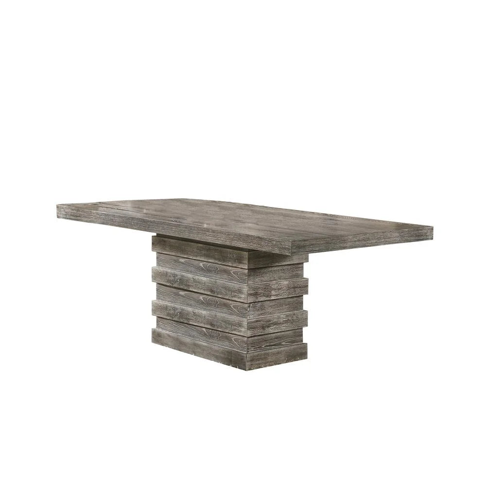 85" Rectangular Wood Dining Table Y463