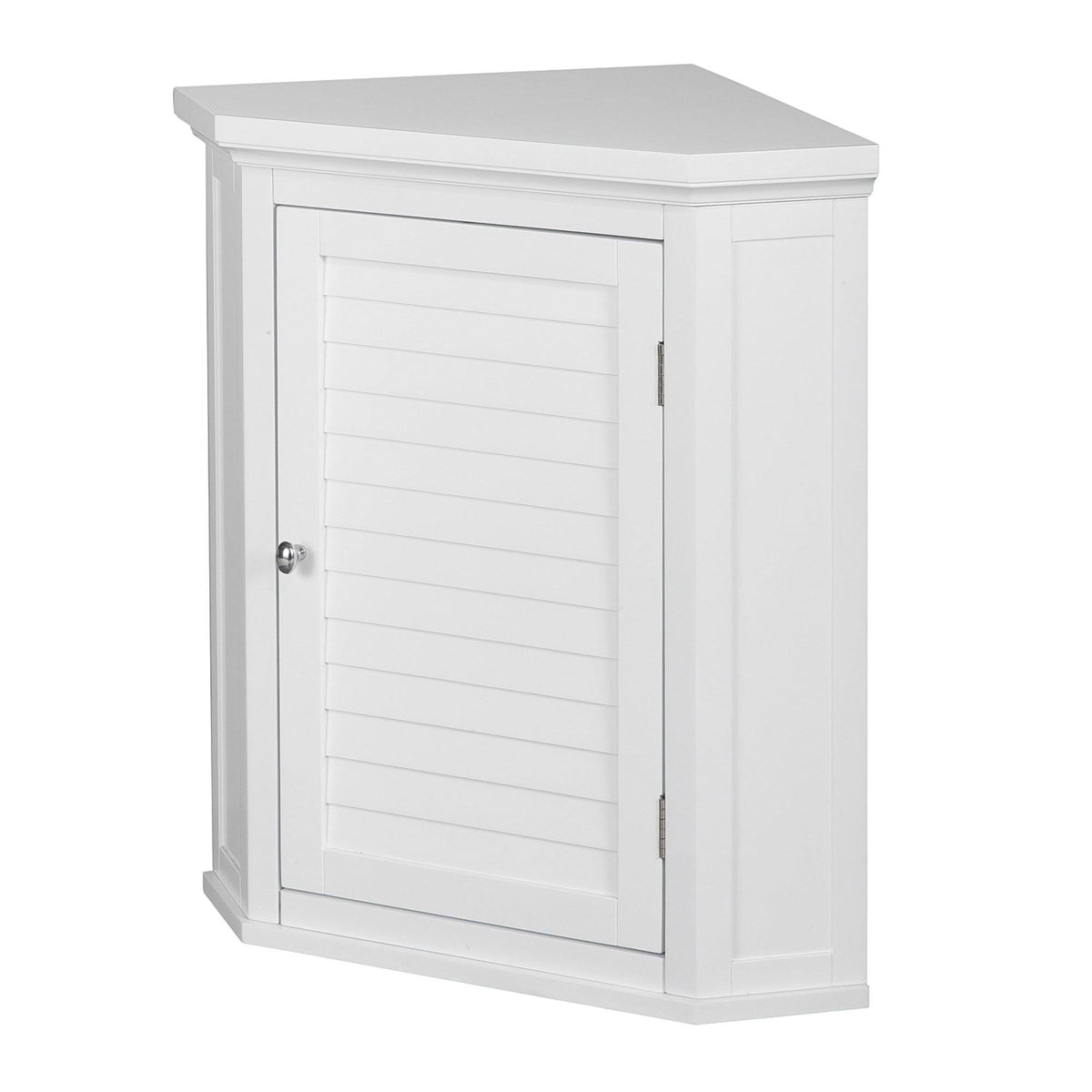 White Wooden Corner Wall Cabinet U50338