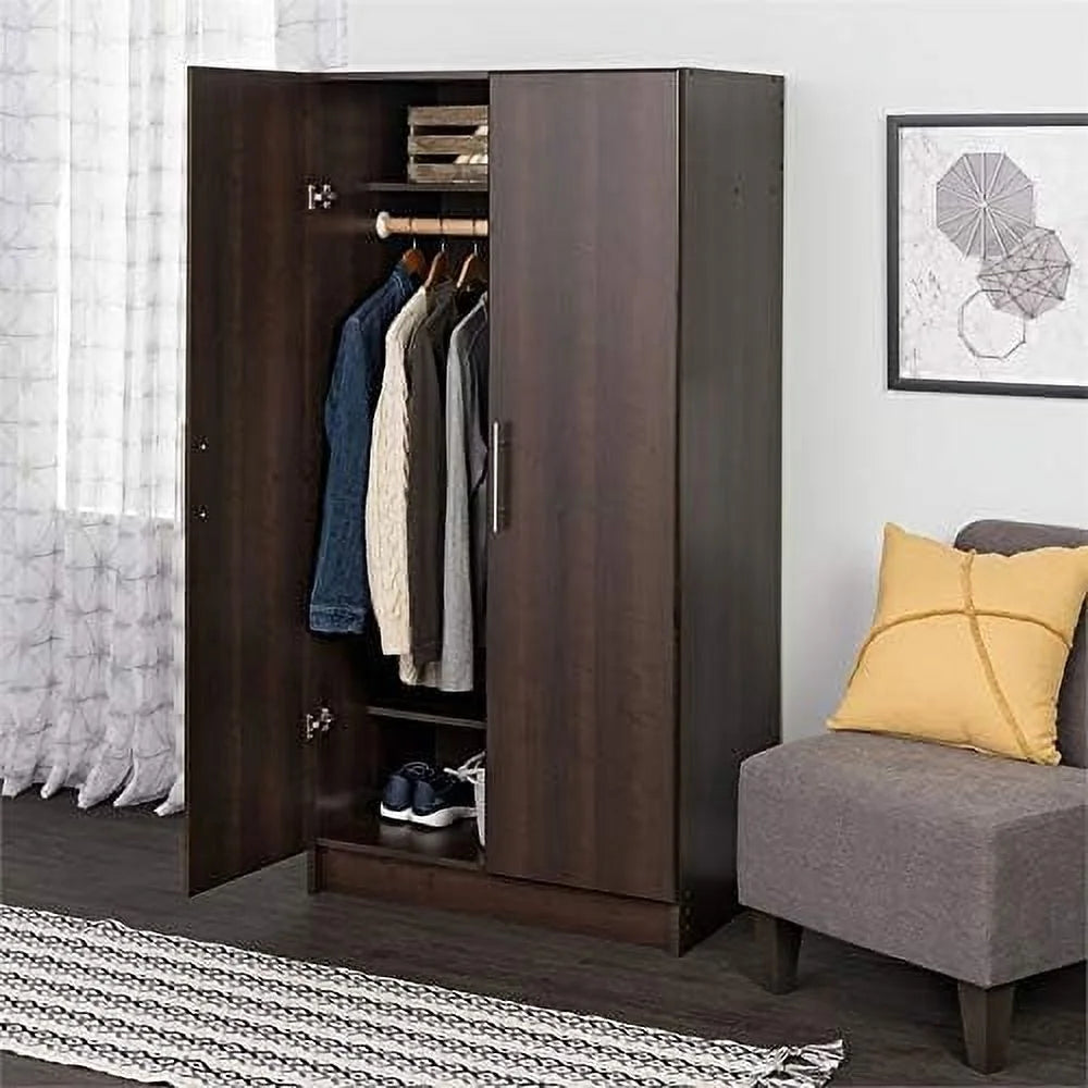 32" Wardrobe Armoire In Espresso M580567