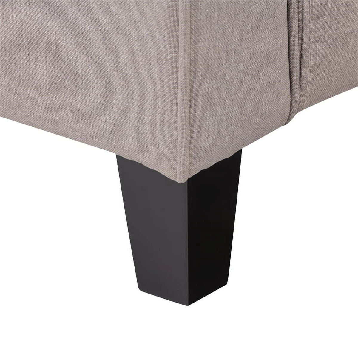 Taupe Brown Fabric Three Seater Sofa P5251